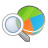 pie chart search Icon